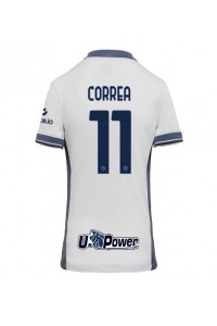 Inter Milan Joaquin Correa #11 Voetbaltruitje Uit tenue Dames 2024-25 Korte Mouw